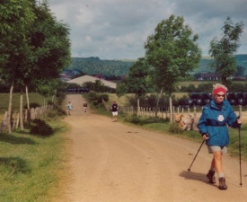 Leaving Burguete